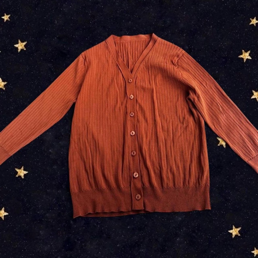 Brownish/ Orange cardigan with buttons